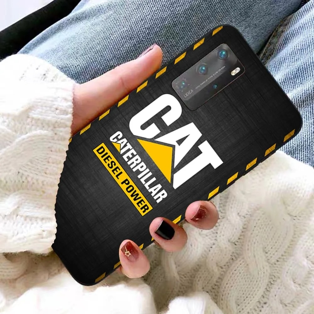 Caterpillar logo Phone Case For Huawei P 8 9 10 20 30 40 50 Pro Lite Psmart Honor 10 lite 70 Mate 20lite. 