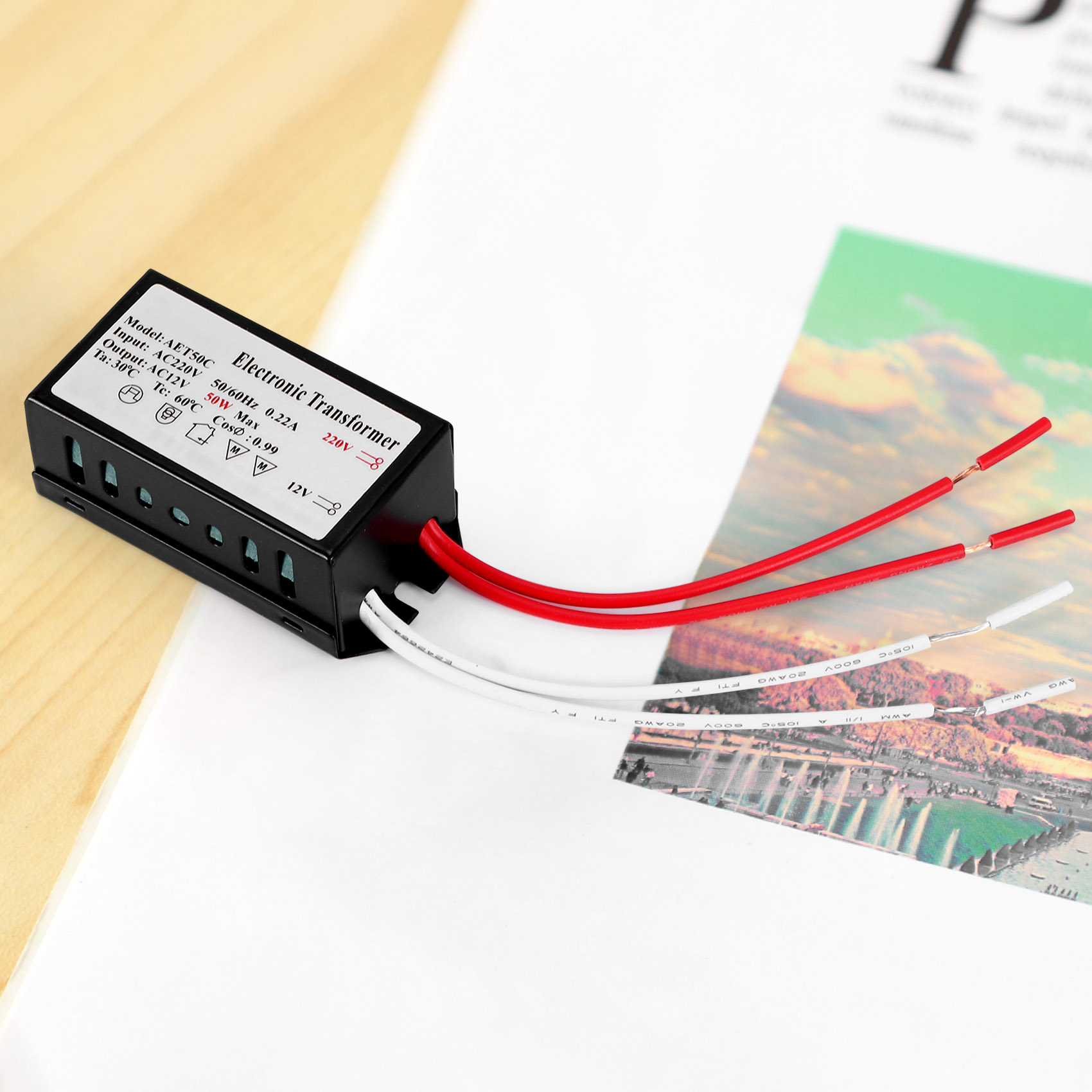 200-250V to 12V Halogen Light Electronic Transformer 50W