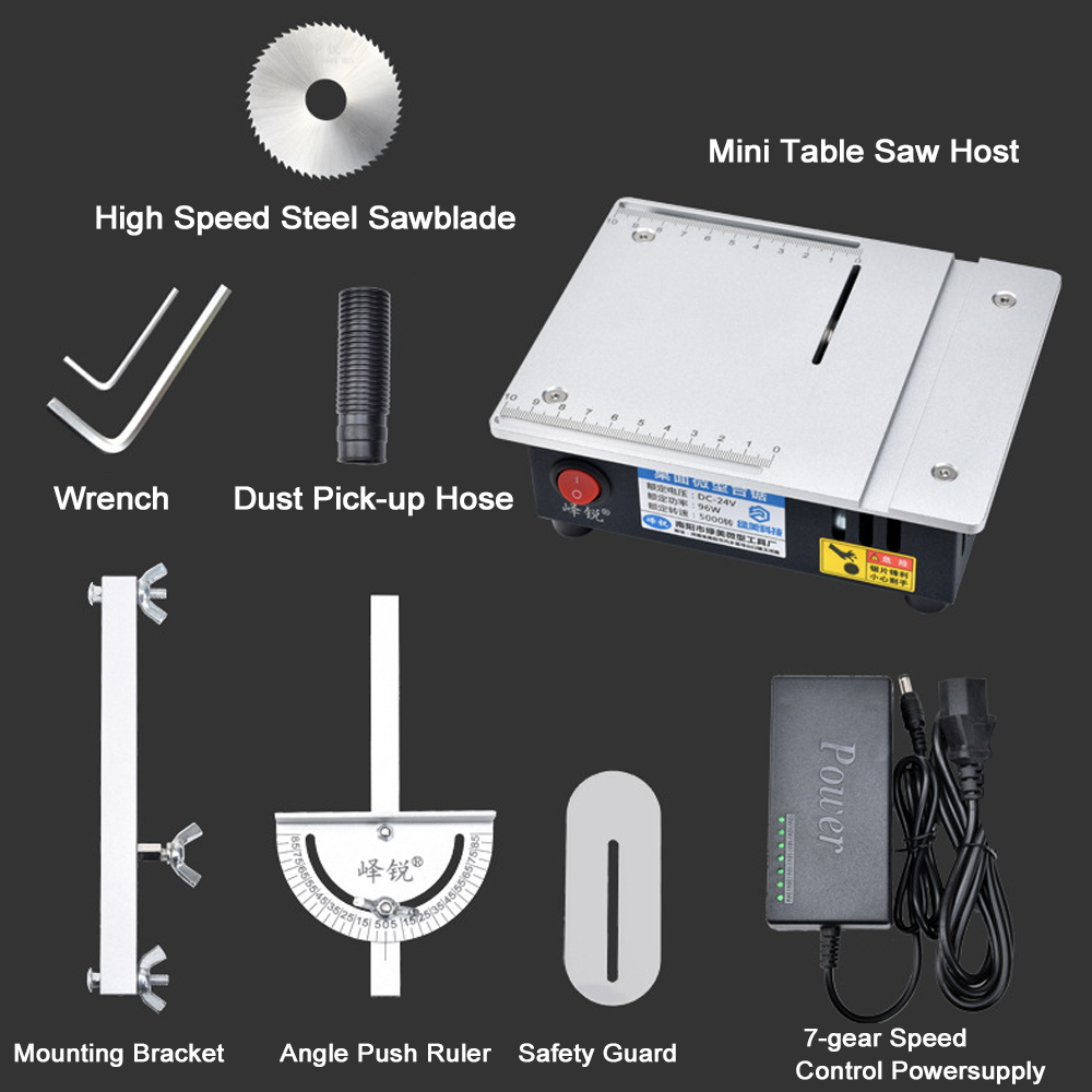 KOGEEK Mini Multifunctional Table Saw Electric Desktop Saws Small Household DIY Cutting Tool Woodworking Bench Lathe Machine. 