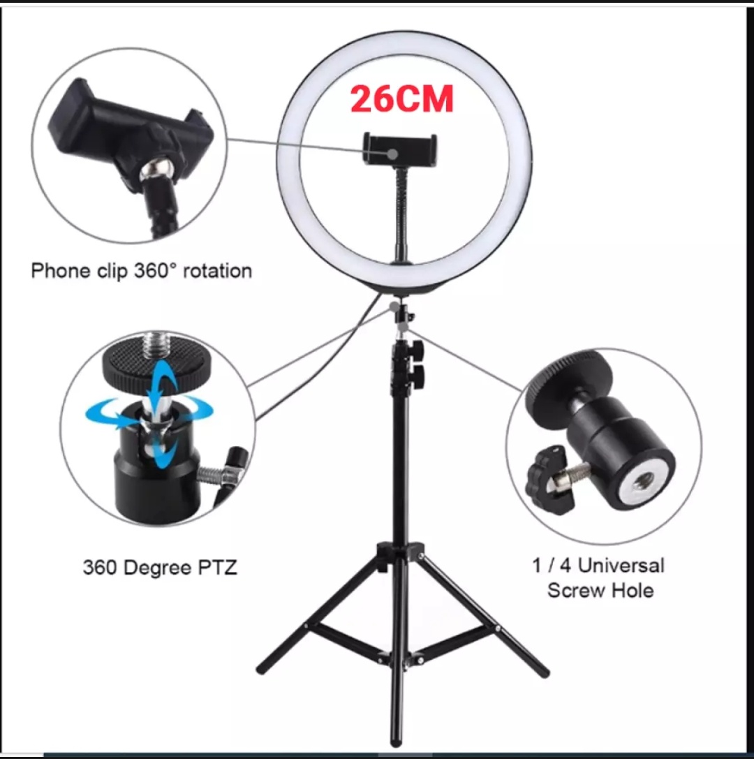 12" Ring Light with Boom Arm, LED Circle Light Desk Tripod Stand with Wireless Remote Control for TikTok/Makeup/Vlog/Streaming Online/Meeting. 