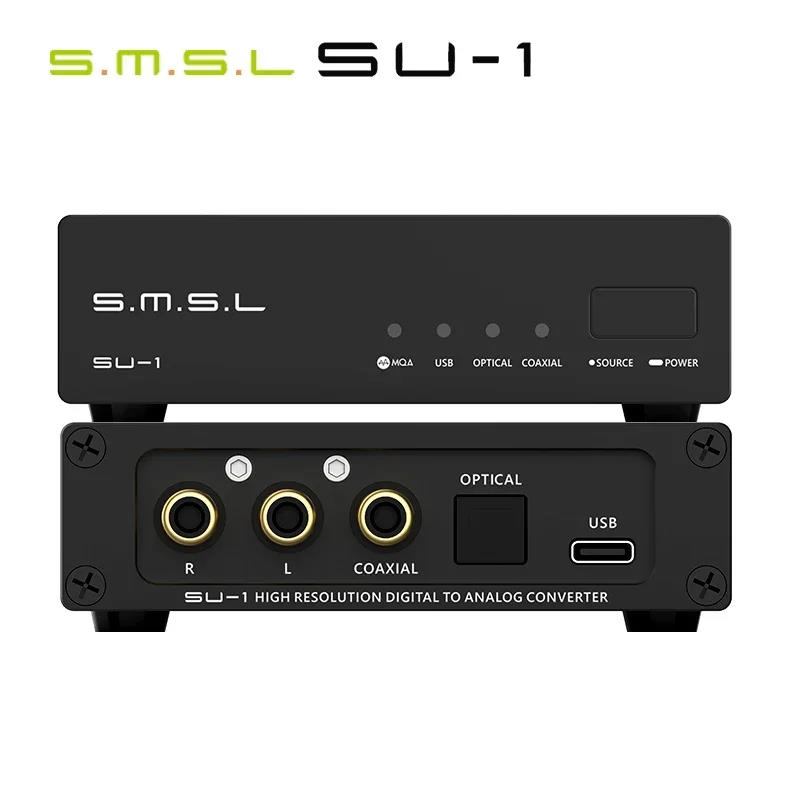 SMSL SU-1 / SU1 High Resolution USB MQA Audio Decktop DAC MQA-CD Audio Decoder AK4493S XU316 768kHz/32Bit DSD512 Headphone DAC. 