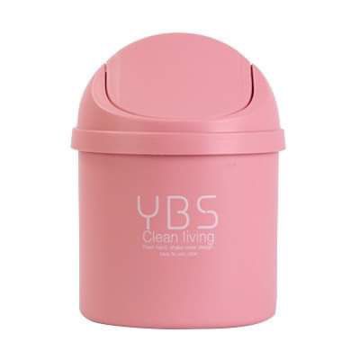 Mini Waste Bin Trash Mini Trash Can with Lid Mini Desktop Swing-lid Trash Can Bathroom Garbage Can with Cover Home Office room. 