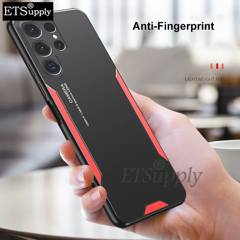 Phone case Samsung Galaxy S24 Plus 24 Ultra Aluminum Metal Matte Cover Soft Silicone Frame Camera Protection Back Cover Samsung Galaxy S24 Plus 24 Ultra case
