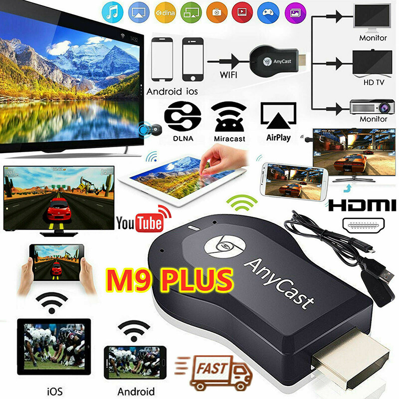 AnyCast M9 Plus WiFi Display Receiver HDMI Dongle 1080P TV DLNA Airplay Miracast