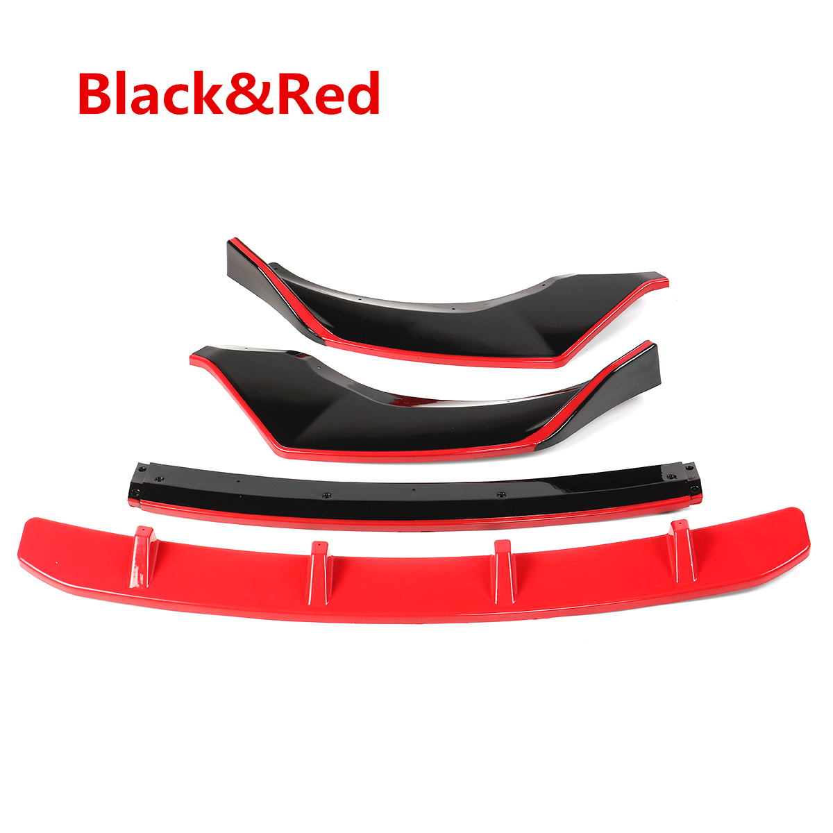 motor tool For BMW G01 X3 G02 X4 2018-2020 Black Red Front Bumper Lip Body Kit Splitter 4X. 