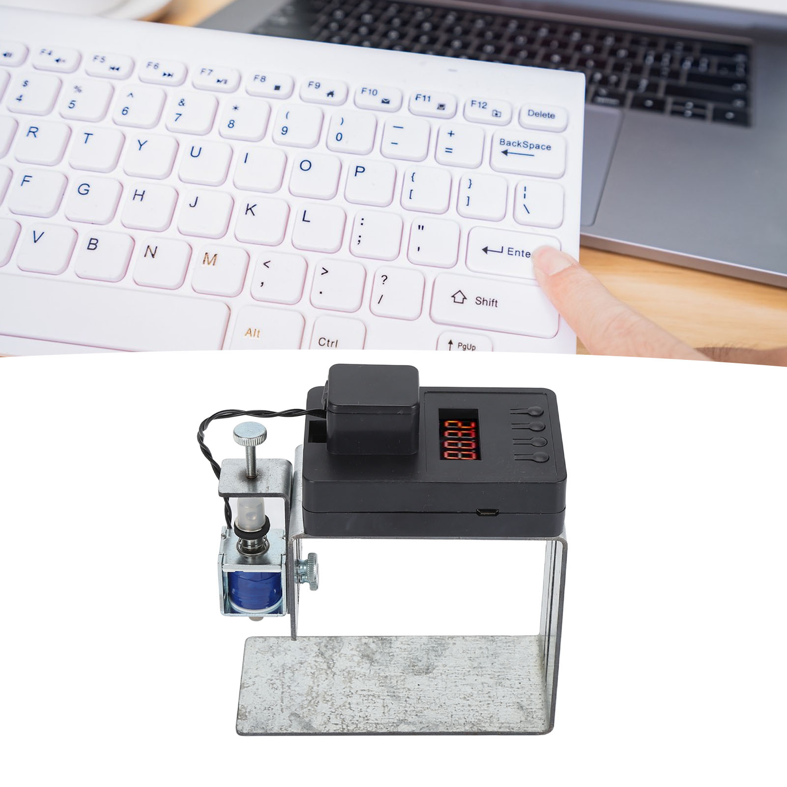 Auto Keyboard Clicker Multifunction Physical Mouse Clicker for Gaming Computer. 