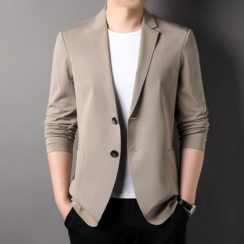 2023 Summer Thin Mens Blazer Jacket High Quality Men's Fashion Casual Ice Silk Breathable Suit Jacket Wedding Suits for Men 4XL Wearhouse. 