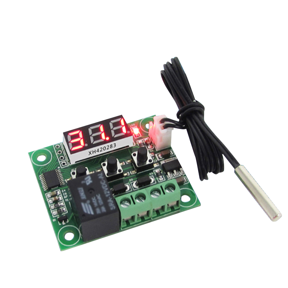 KOGEEK W1209 Digital Temperature Controller Board Micro Electronic High Accuracy NTC Sensor Temp Control Thermostat Panel with Waterproof Sensor Probe