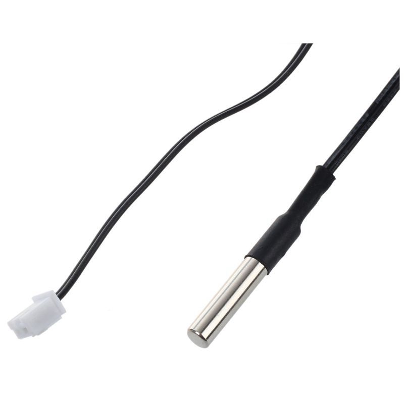 2 m NTC thermistor temperature sensor waterproof probe wire 10 K 1% 3950 black. 