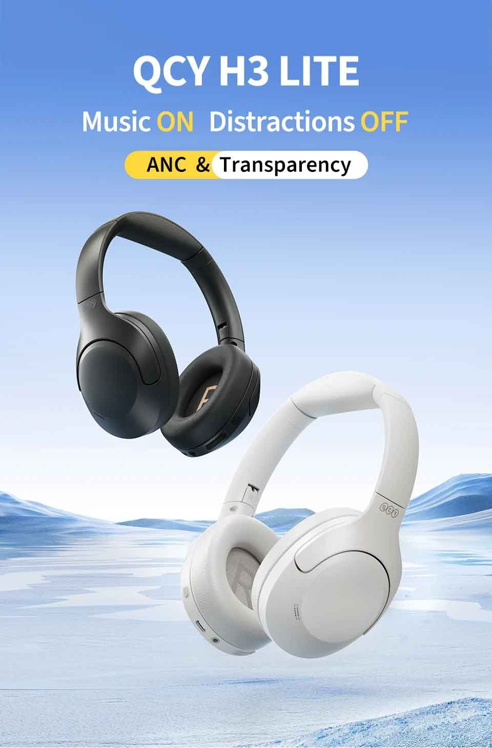 QCY H3 Lite ANC Wireless Headphone. 