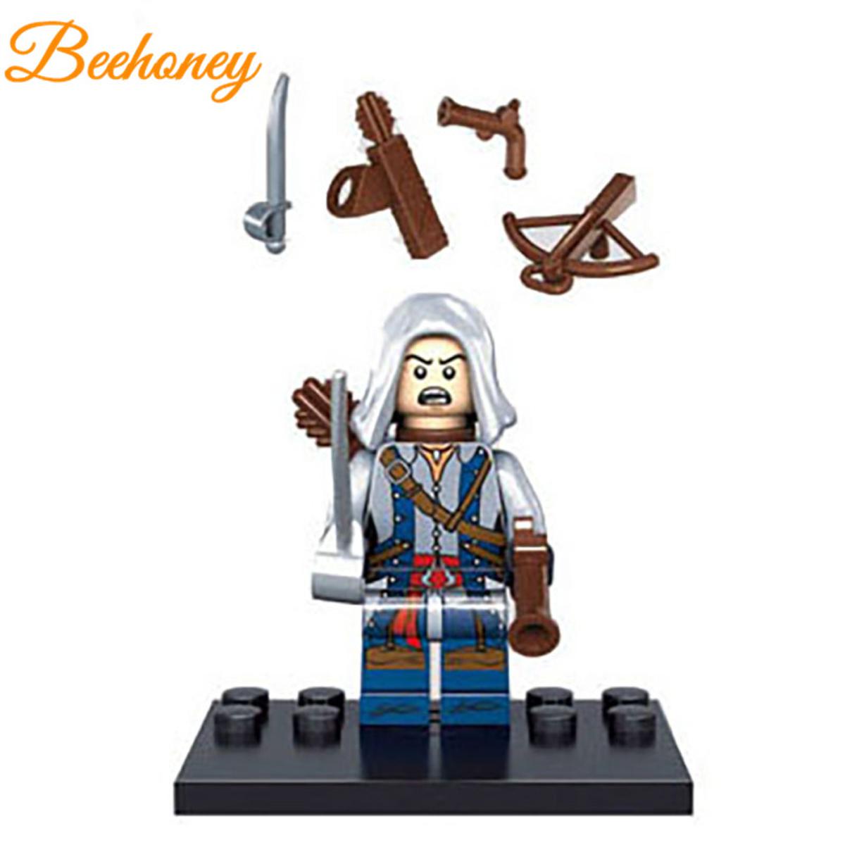 Lego Minifigures Assassin Creed Series Kenway Firenze Building Block Assembled Rotatable Toy Children Birthday Gifts