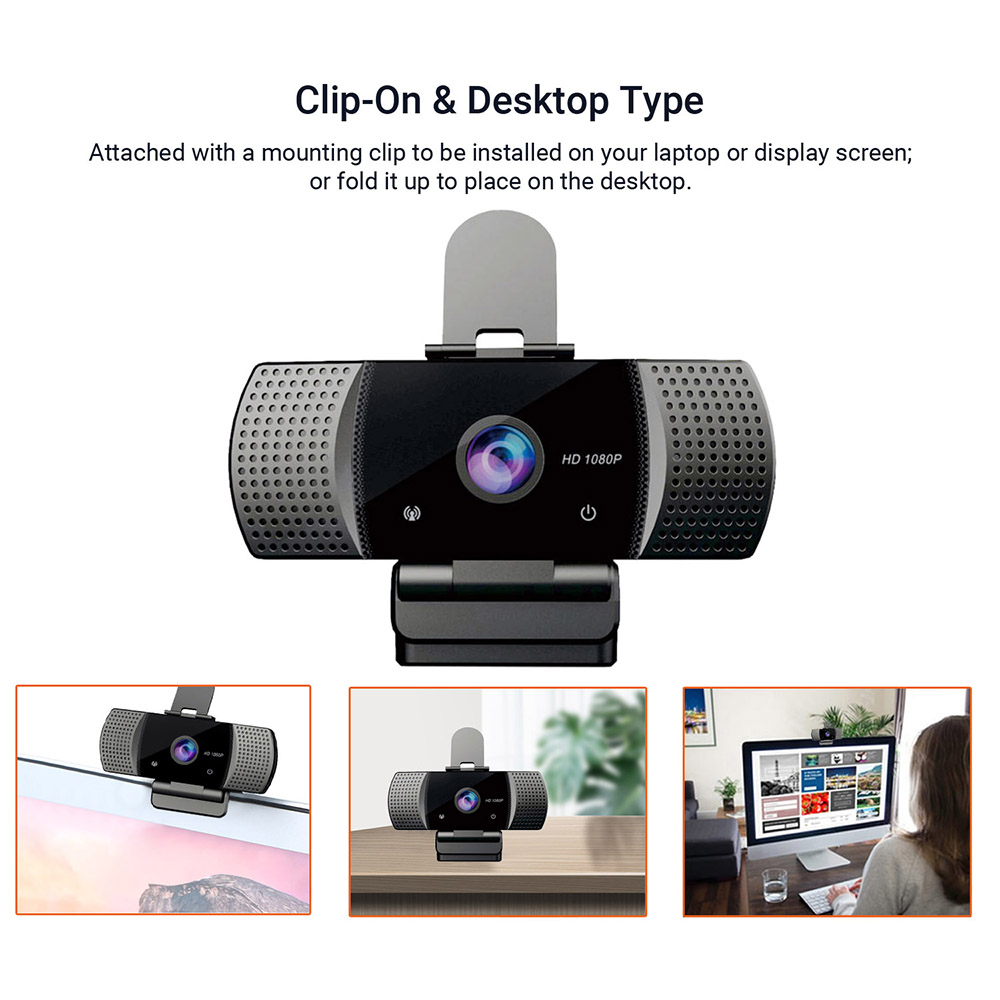 New Webcam 1080P Full HD 4K 30FPS Wide Angle USB Web Cam With Privacy Cover Mic Web Cam For Computer PC Conference Web Camera. 