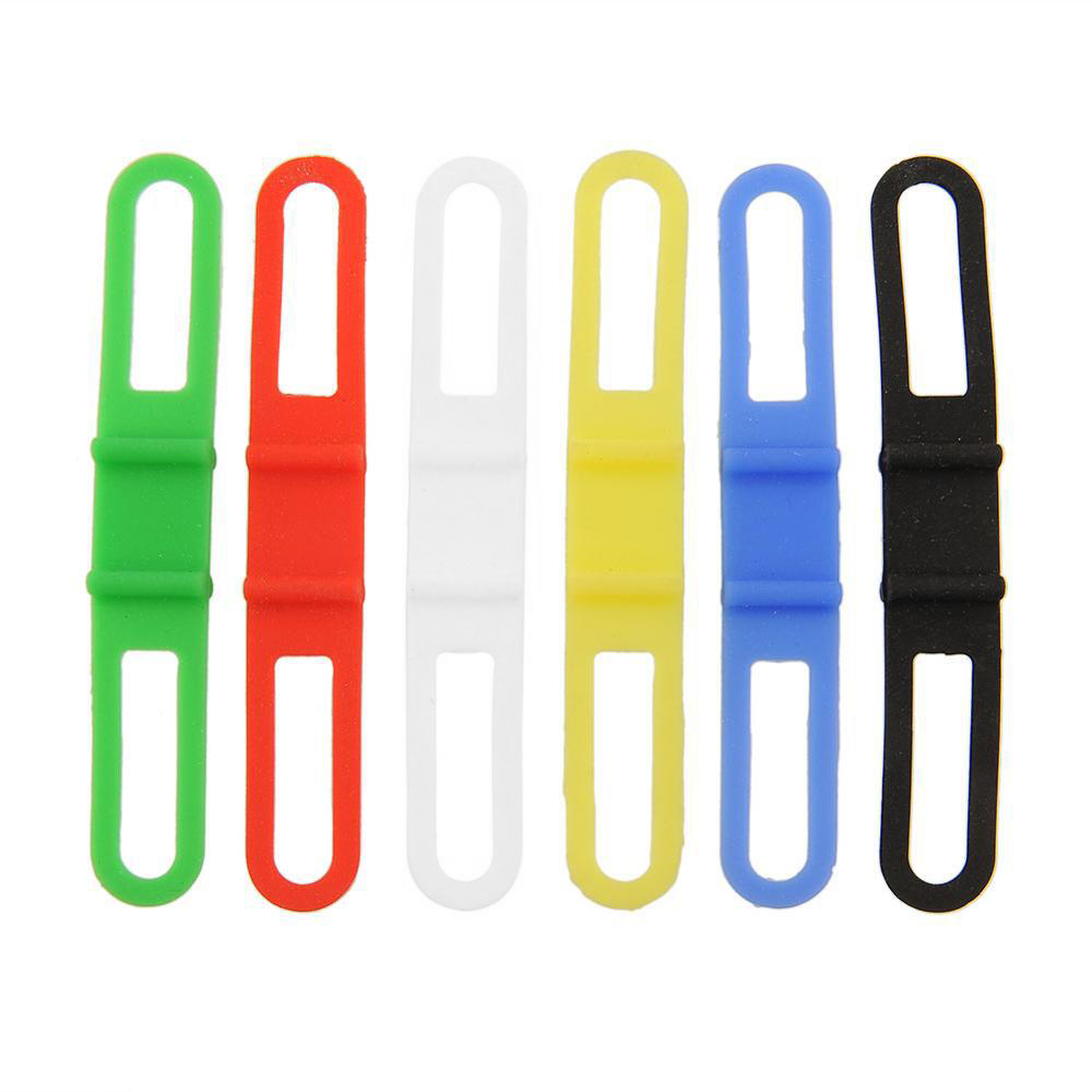 mountain bike high elastic silicone rubber band universal bicycle band tie light with multi-functional band. 