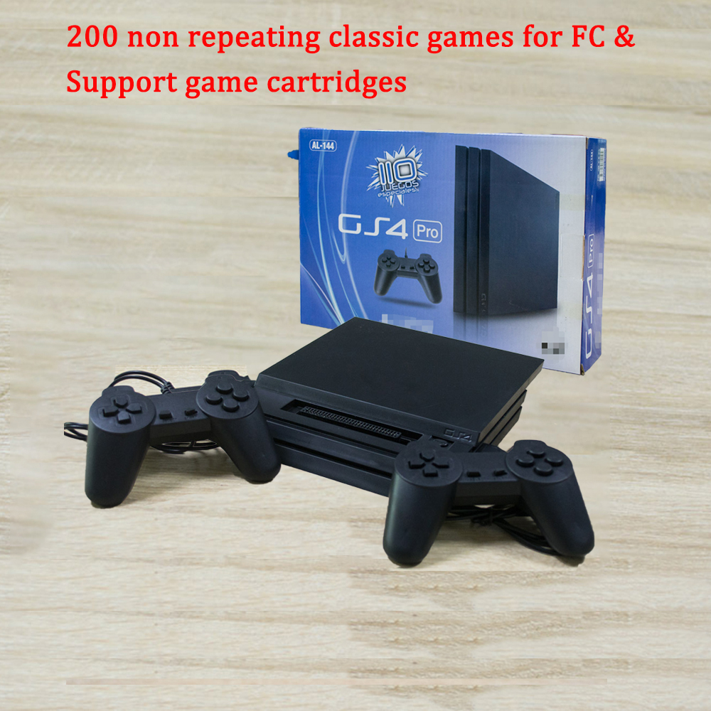 8Bit Game Station Controller 4 GS4 PRO for FC TV Player Video Game Console Built-in 200 Non-repeating Games Extra Cartridge Gift. 
