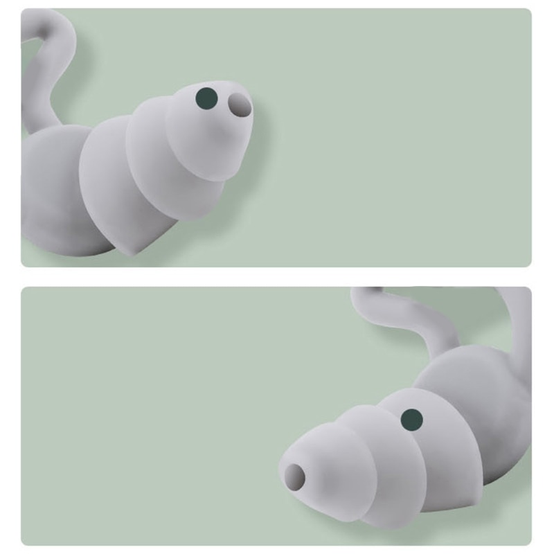 B0KA 1 Set Noise Cancelling Sound Blocking Reduction Earplugs for Swimming Snoring Airplanes Studying Work 40dB SNR. 