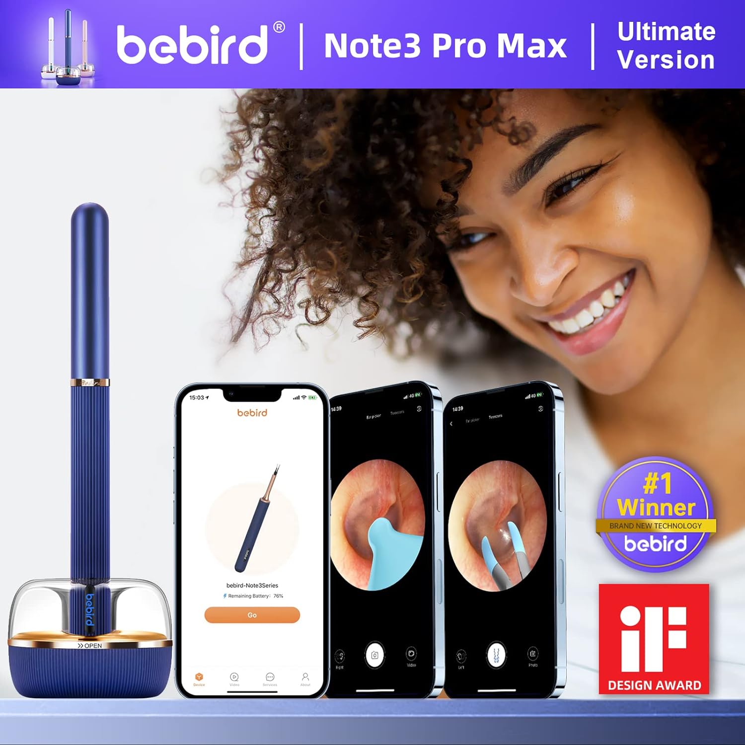 BEBIRD Note3 Pro Max Ultimate Version,10 Megapixel HD, All-in-1 Ear Wax Removal with Camera. 