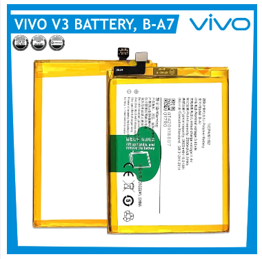 Vivo V3 Battery, Vivo V3 Battery crucial For Vivo V3Battery Fit V3A V3MA V3D Battery Very Good Quality Fast Battery Model B-A7 Capacity 2600mAh CELLMAX High Quality. 