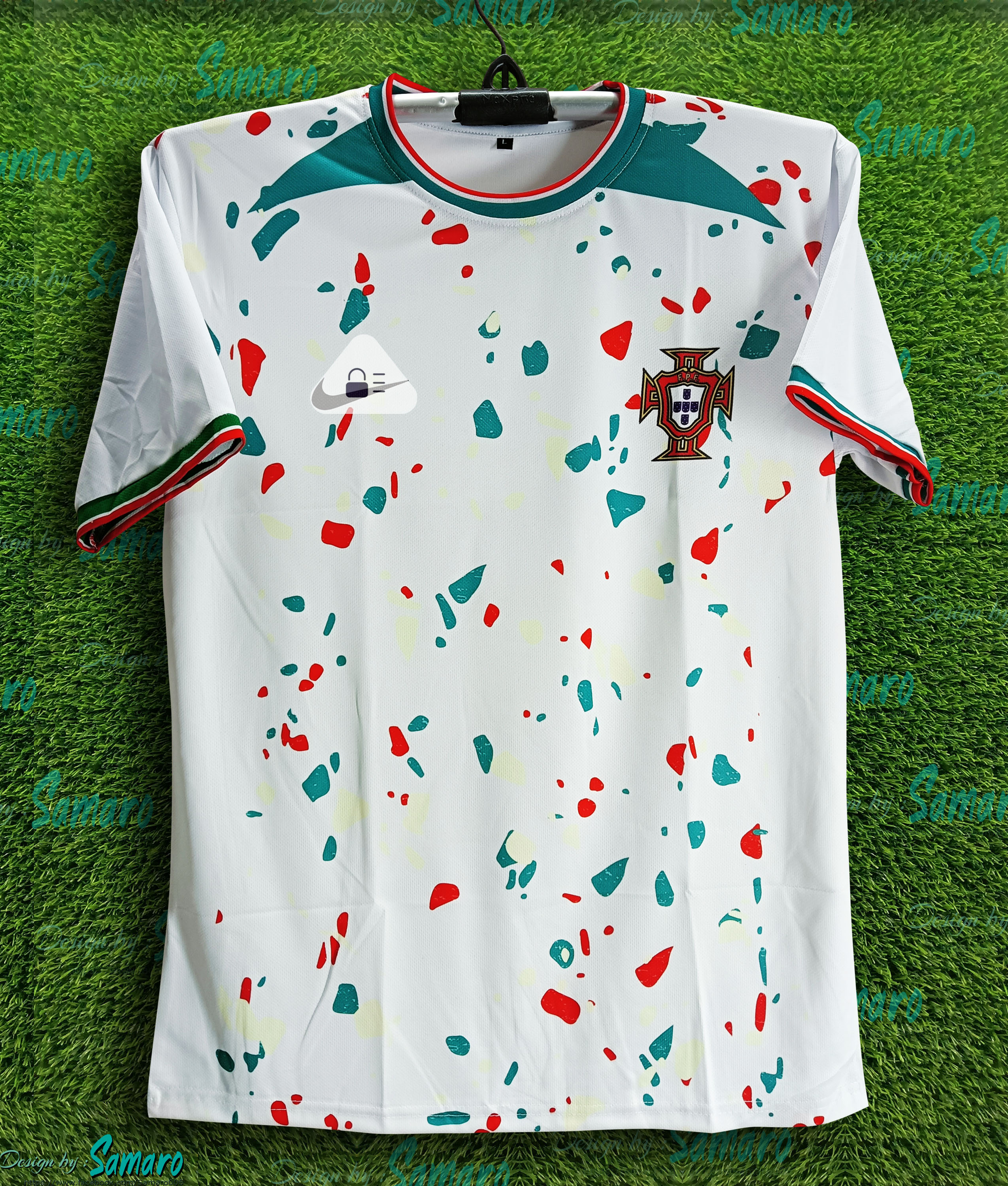 Portugal Short sleeve Football Jersey Portugal Away Jersey