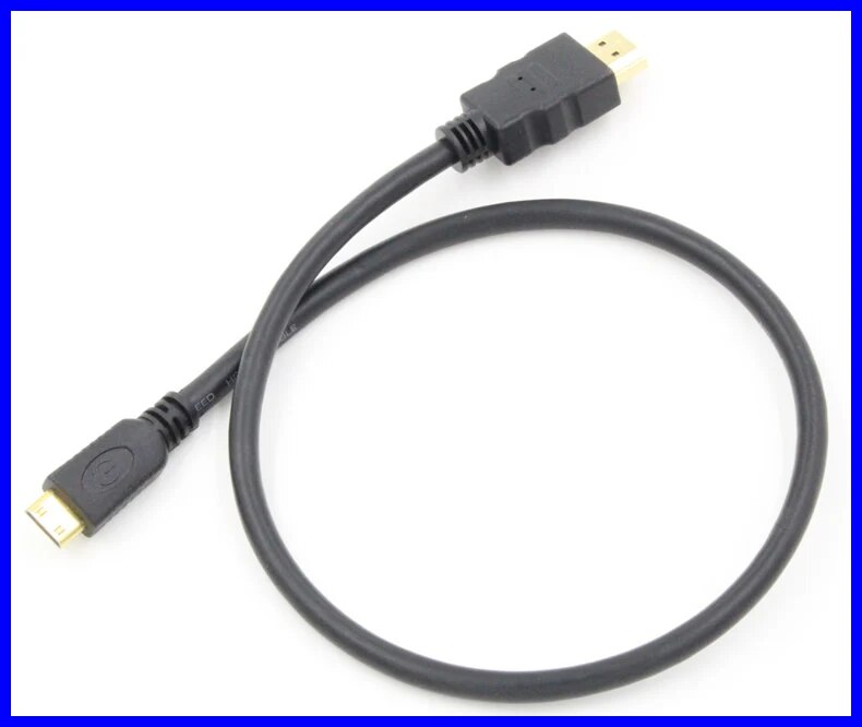 0.5m 1.5 Ft Short Mini HDMI Type C to HDMIType A Cable adapter For HDTV Camera new. 