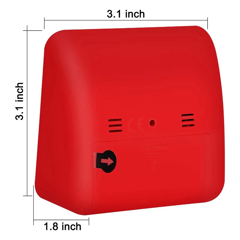 EITGZWAS 2X Visual Timer,60 Minute Kids Timer,3 Inch Countdown Timer,Silent Visual Analog Timer for Kids and Adults,Red. 
