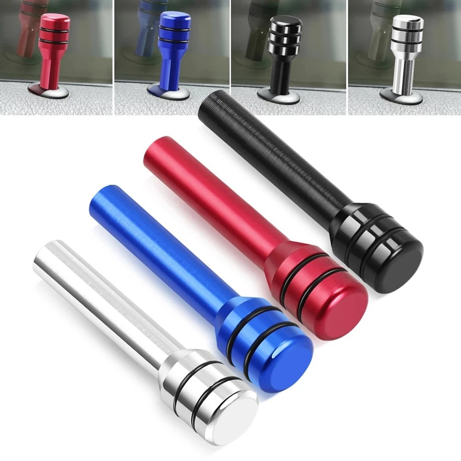 Decorative Car Door Lock Knob Upgrade Car's Style with Universal Aluminum Door Lock Knobs Auto Accessories less Than Car Door Lock Knob. 