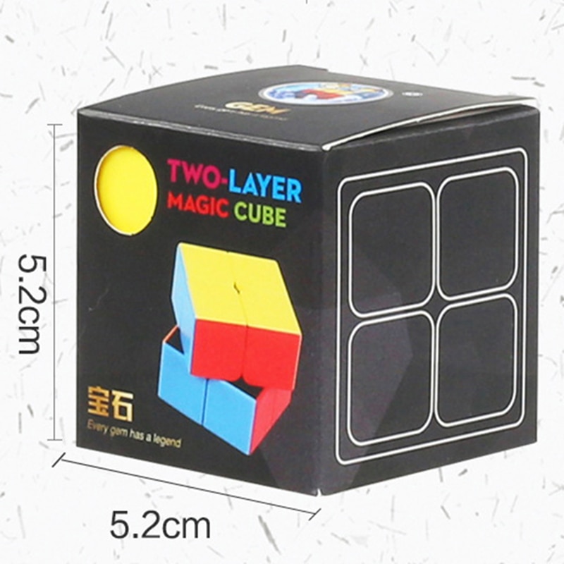 【happy one】Shengshou GEM 2x2 Magic Cube for Competition Challenge - Colorful cubo. 