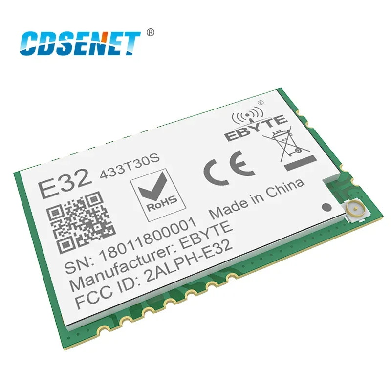 LoRa 433MHz rf Module 1w Long Range Transceiver CDSENET E32-433T30S UART SMD 30dBm 433 mhz IOT Transmitter Receiver. 