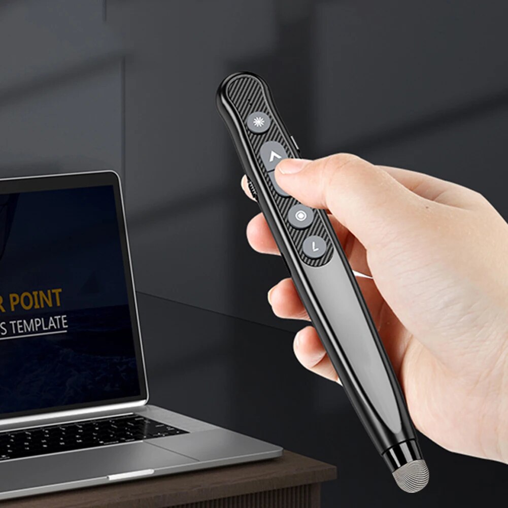 Touch Whiteboard Pen Page Changer Lightweight Long-Distance Lasers Pointer for Office Reproting. 