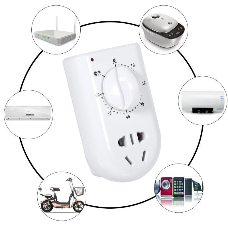 (NEW) 1pc AC 220V 10A electronic di Tal 60min countdown control wall plug timer ocket Time Witch