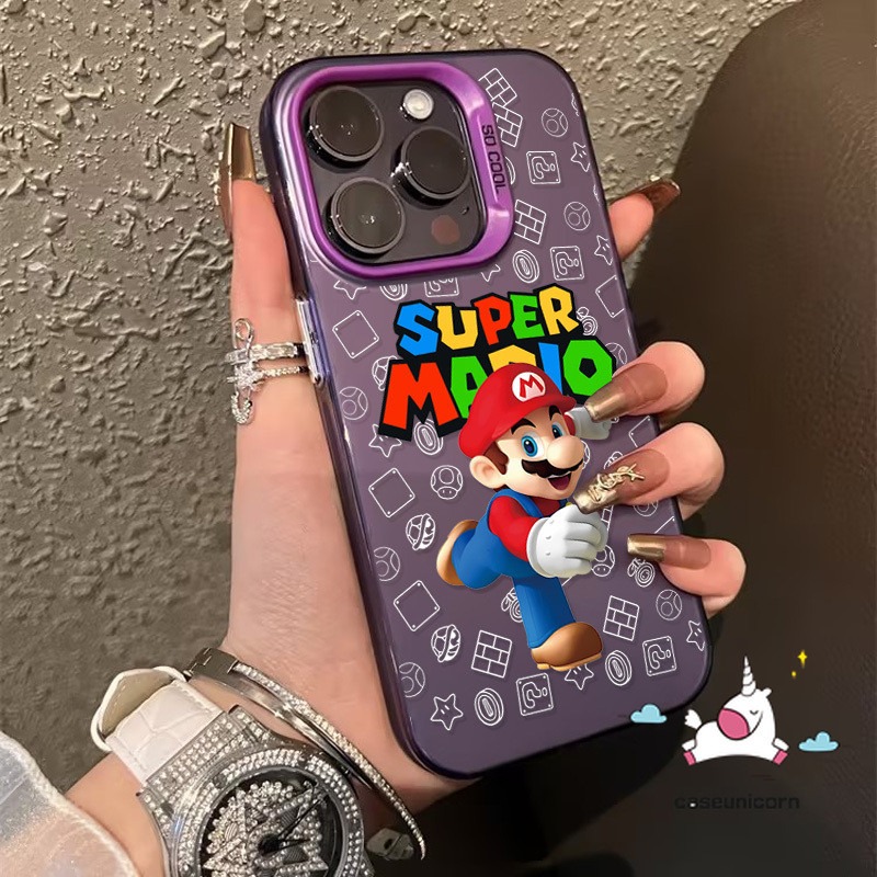 For Oppo A36 A38 A15 A18 A3X A60 A7 A3 A12 A11 A74 A5 A54 A3s A9 A76 A16 A58 A79 A52 A15s A95 A5s A31 Reno 12F 4F A16K A16s A1K A17 A55 A17K Lover Super Mario Cartoon English Case. 