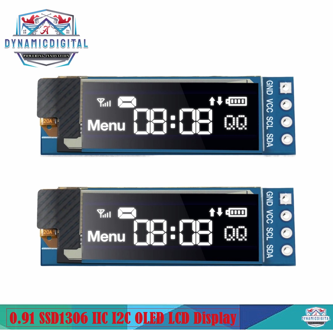 0.91 SSD1306 IIC I2C OLED LCD Display 128x32 3.3V5V AVR PIC STM32 Arduino