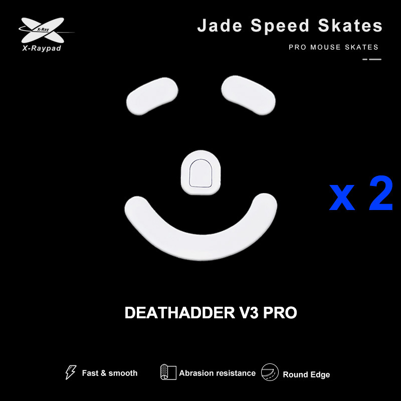 Xraypad Jade Speed Mouse Skates Series X2 sets X-raypad PTFE DIY Mice Glide Feet ICE Speed Version Wear Resistant Esport. 