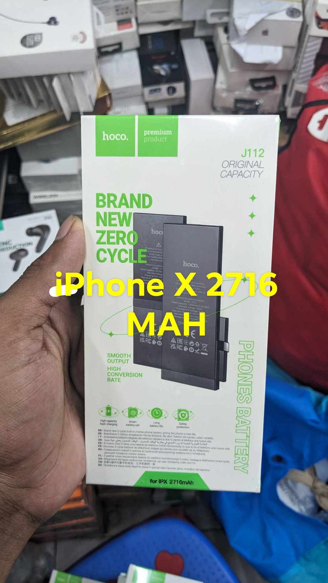 Hoco Battery For iPhone iP 6/6P/6s/6s P iP 7/7P/8/8P iP X/XR/XS/XS Max iP 11/11 Pro/11 Pro Max iP 12/12 mini/12 Pro/12 Pro Max iP 13/13 mini/13 Pro/13 Pro Max. 