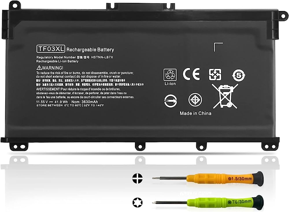 HP Pavilion 14-BF 14-BK 15-CC 15-CD 15-CK 17-AR 14-CE 14-CF 14-CK 14-MA 14Q-CS 14S-CF 14S-CR 15-CS 15-CU 15-CW X360-14-CD Series, PN: TF03XL HT03XL. 