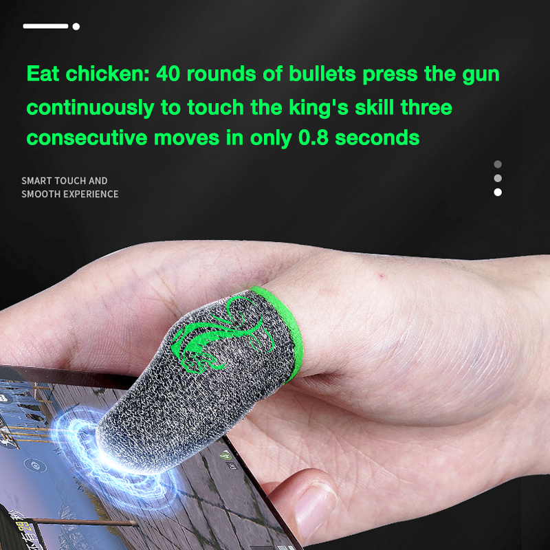 BlueWow Gaming Finger Sleeve for PUBG Breathable Fingertips Sweatproof Anti-slip Fingertip Cover Thumb Gloves For Mobile Game. 