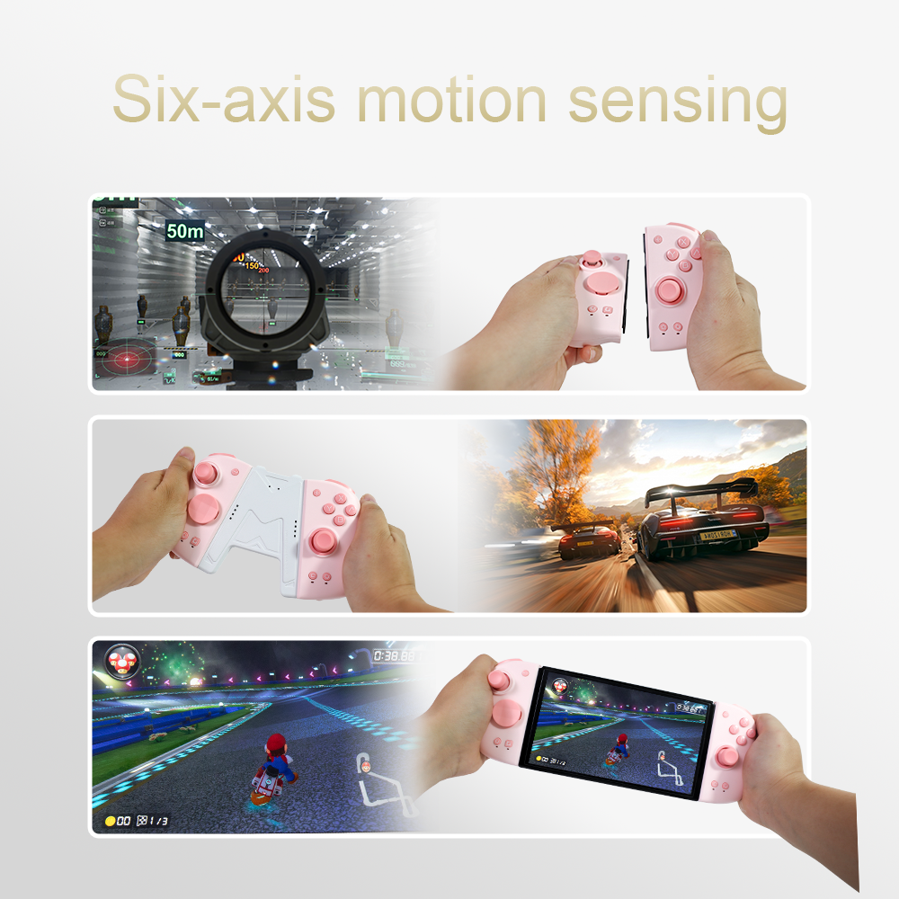 Mobapad M6 HD Joycons Nintendo Switch Controller Pro HD Vibration/6-Axis Gyro Joy Pad Adjustable Joystick Hall Effect Controller.