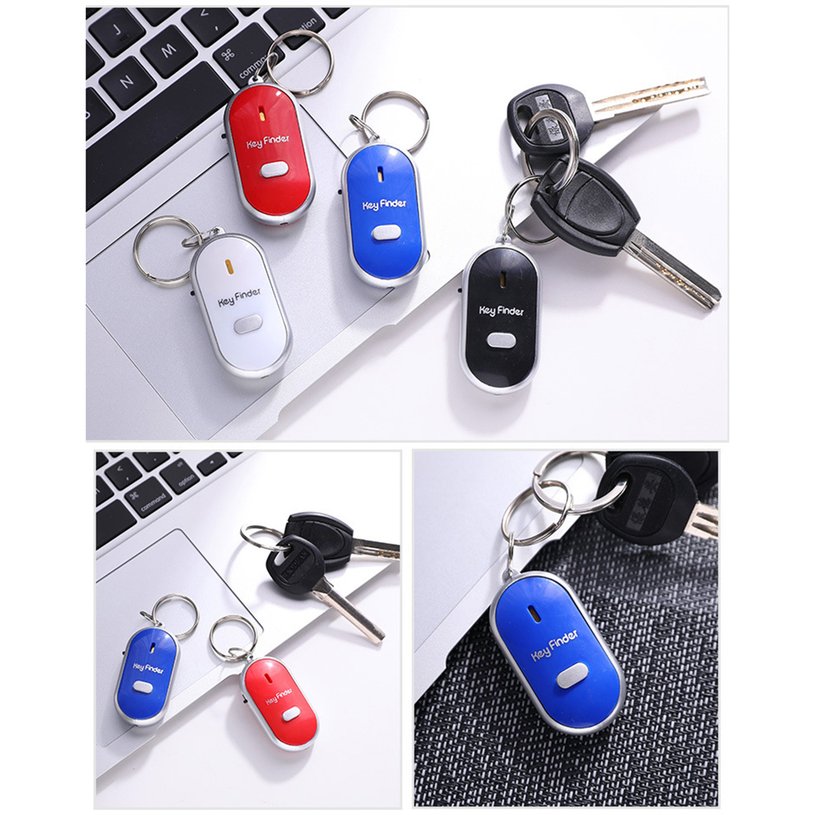 Portable Size Anti-lost Whistle Key Finder Flashing Beeping Alarm Reminder. 