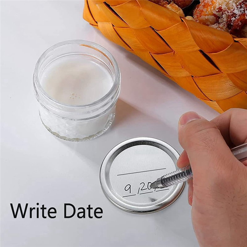 QUANBU 160Pcs Wide Mouth Canning Lids,Mason Jar Canning Lids for Ball,Split-Type Lids Leak Proof 86mm Mason Jar Lids. 