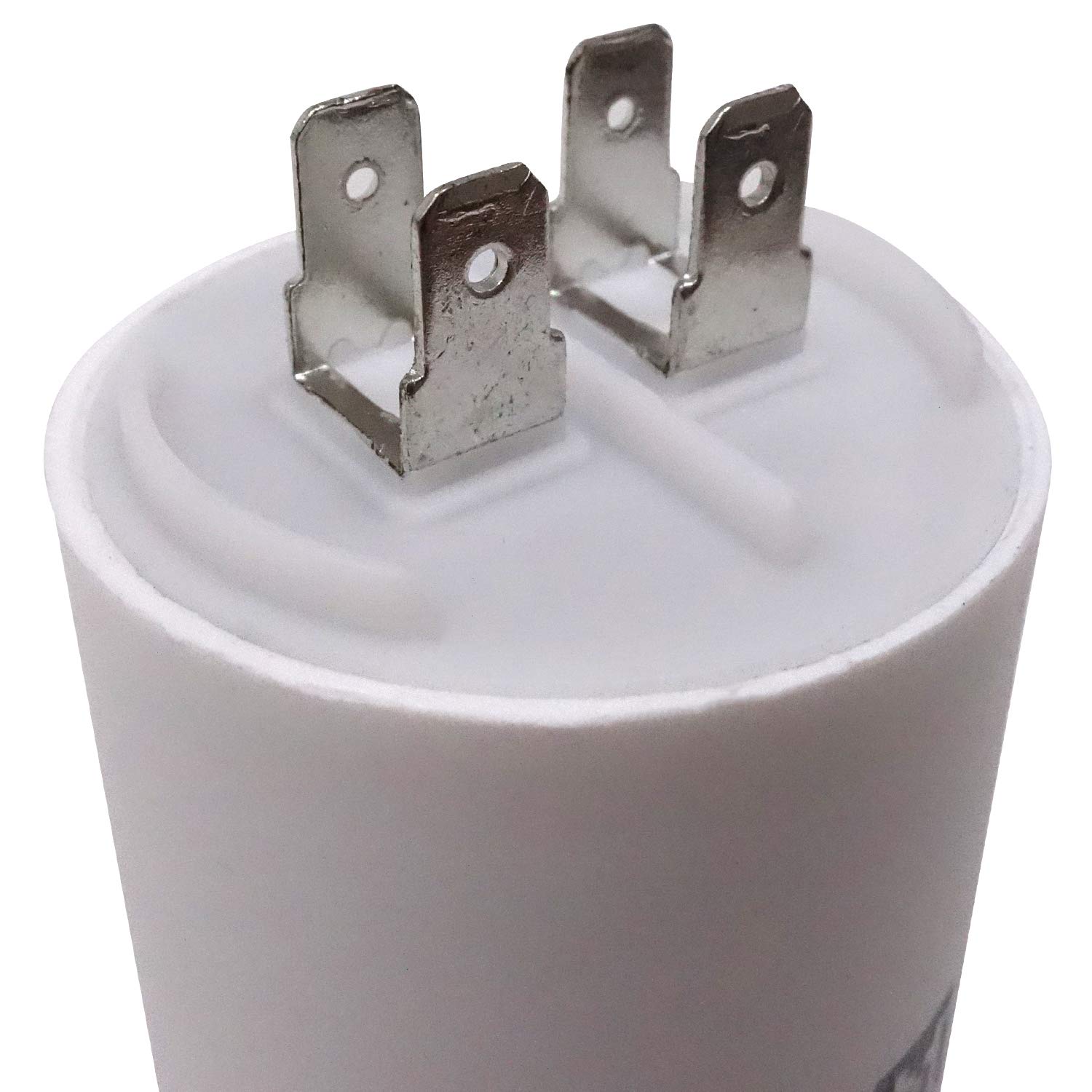 CBB60 Run Capacitor 40uF 450V AC Double Insert 50/60Hz Cylinder  White for Air Compressor Water Pump Motor. 