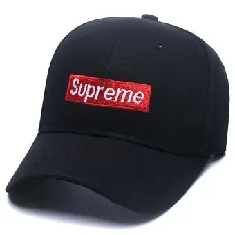 supreme red man hat