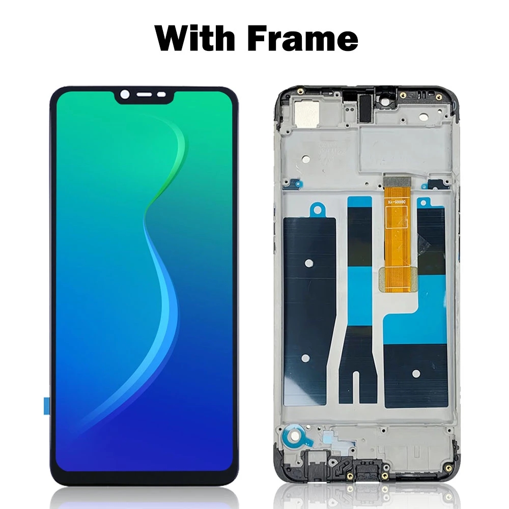 LCD With Frame For OPPO A3S CPH1853 A5 AX5 16GB Display Touch Screen Digitizer Assembly Replacement Parts. 
