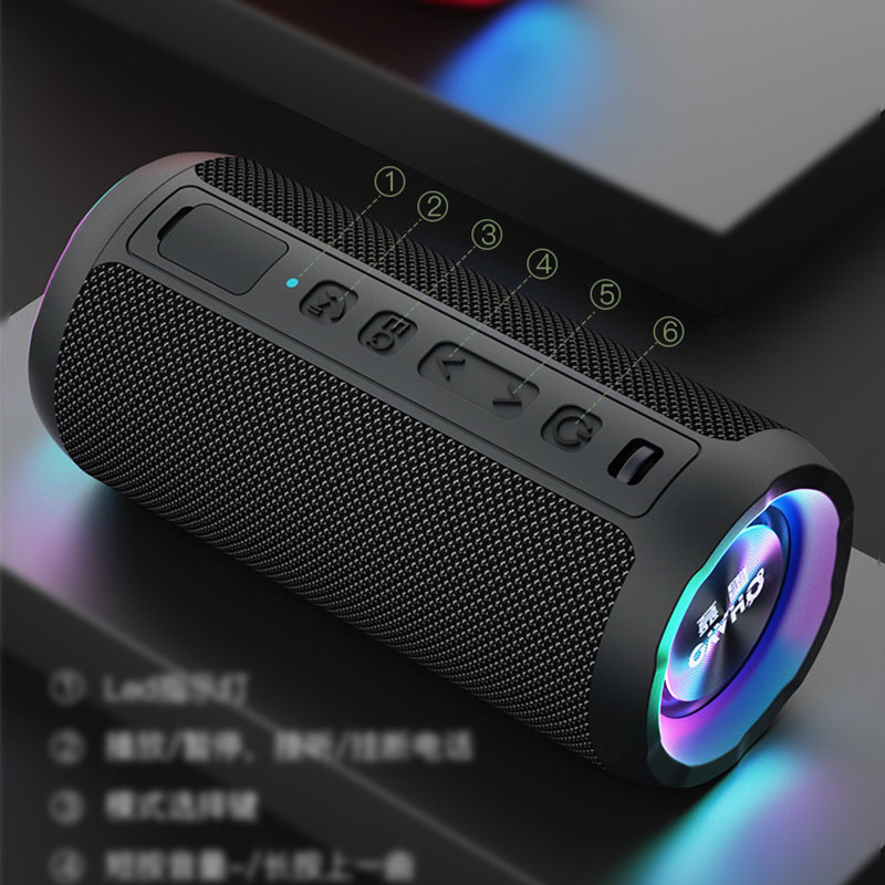 FIFAR Portable Bluetooth Speaker 30W IPX7 Waterproof Powerful Sound Box Bass Boost BT5.3 RGB Dual Pairing TWS Connectivity. 