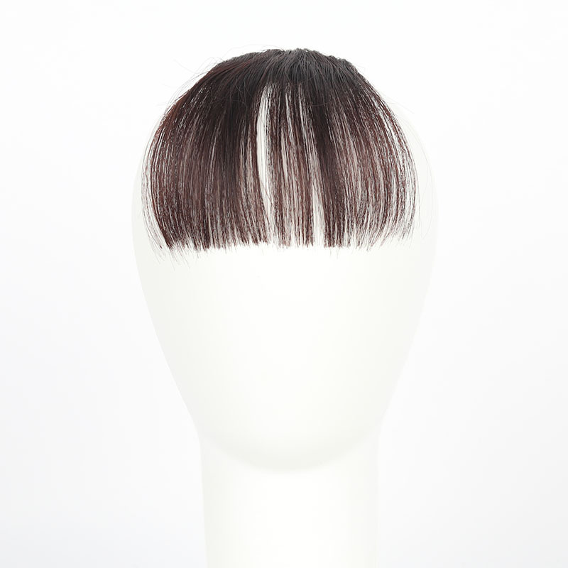 Factory Wholesale Air Bangs Korean Style Women's Thin Invisible Mini Seamless Sideburns Lengthened Wig Set. 
