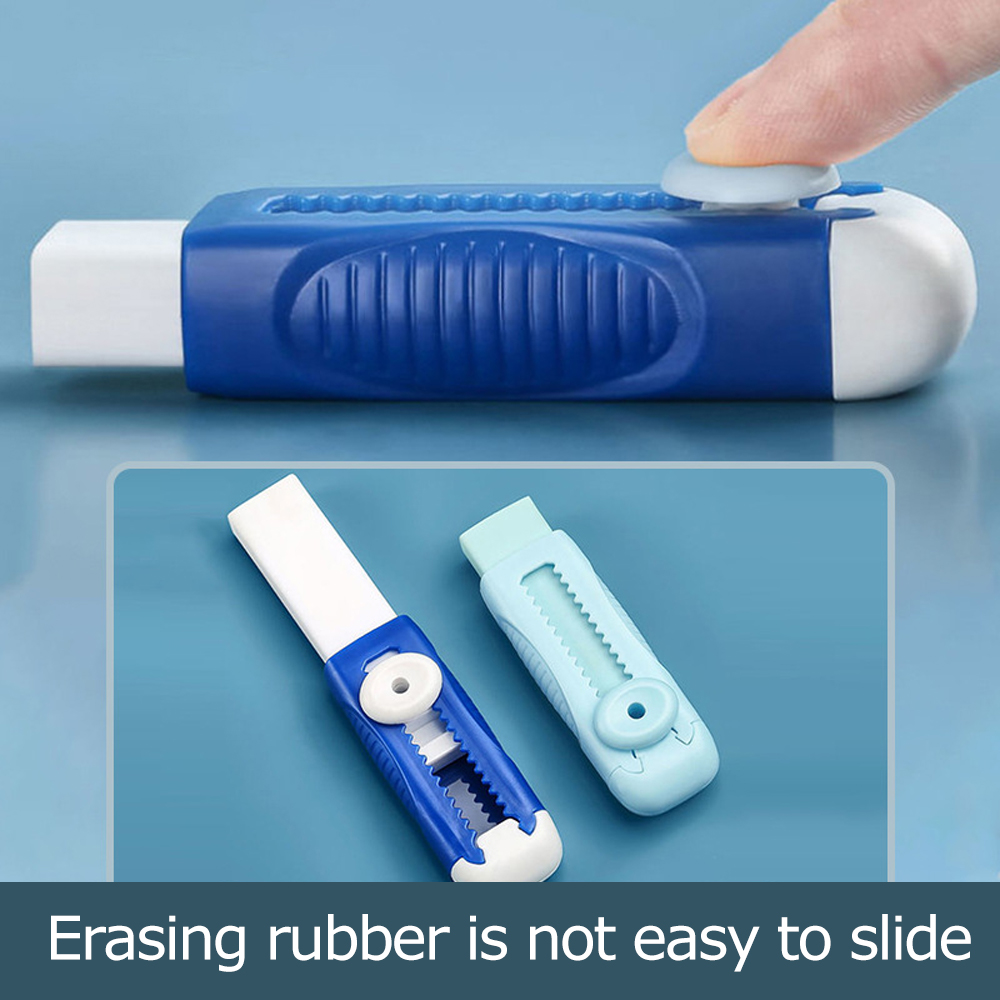 Useful Mini Portable Push And Pull The Eraser Morandi Creative Retractable Replacement Core Eraser For Drawing Writing Exams School Stationery Supplies 1Pcs. 