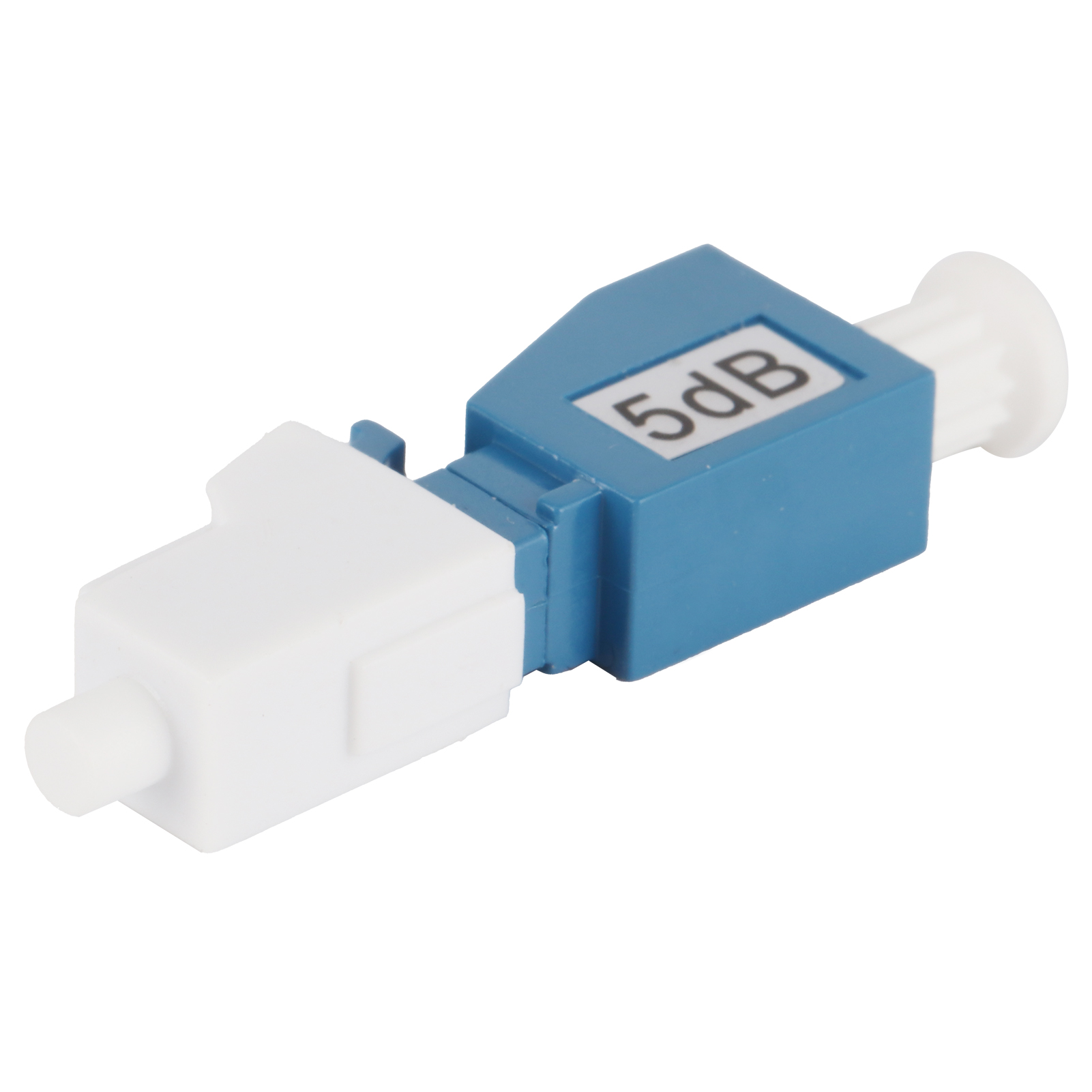 LC/UPC‑5DB Optical Fiber Attenuator Connector Single‑Mode Male Female Adapter. 