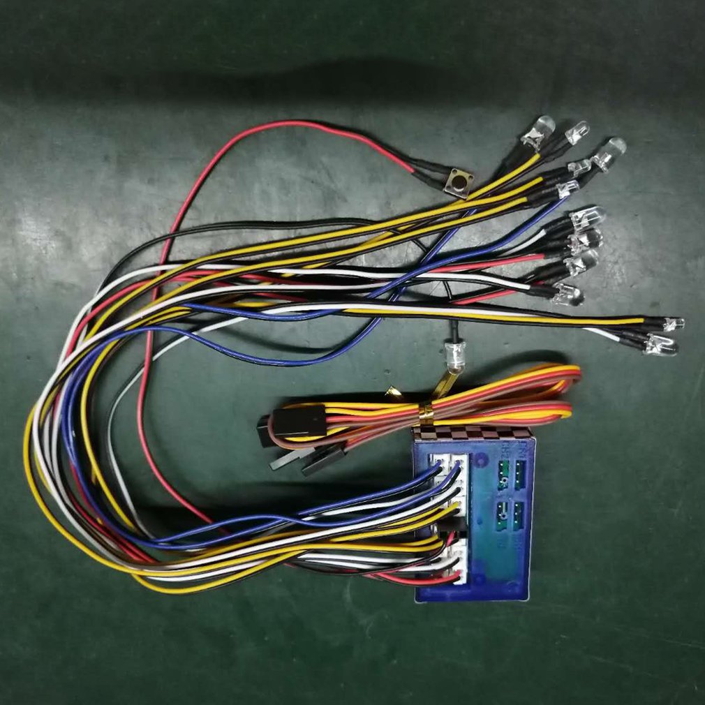 【3C VictoryEagle】Led Light Kit Syestm For 1/10 Rc Car Hsp Scx10 Red. 