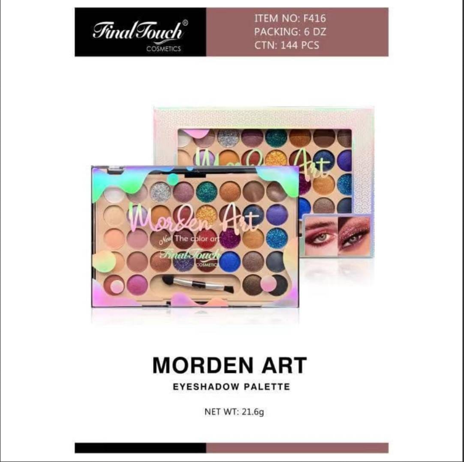 36 Color Eye shadow box with Brush Free. 