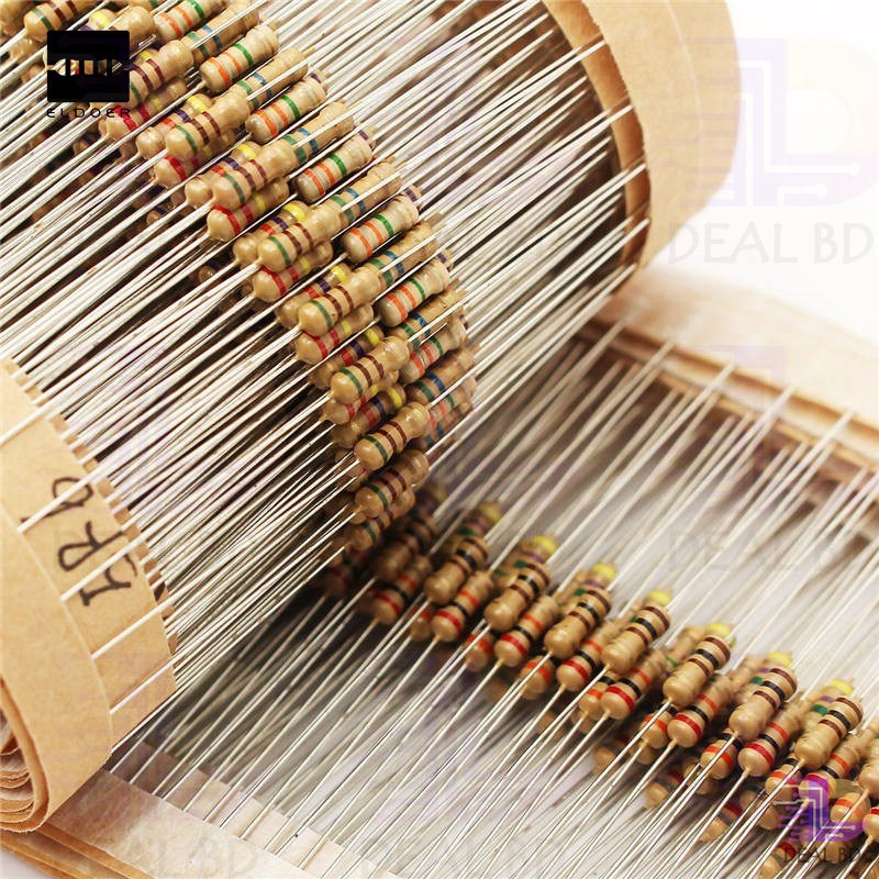 100Pcs 6.8K Resistor 6.8K Ohm Carbon Film Resistor 6.8K 1/4W Resistance 0.25 Watt 5% Tolerance Fixed Resistors. 