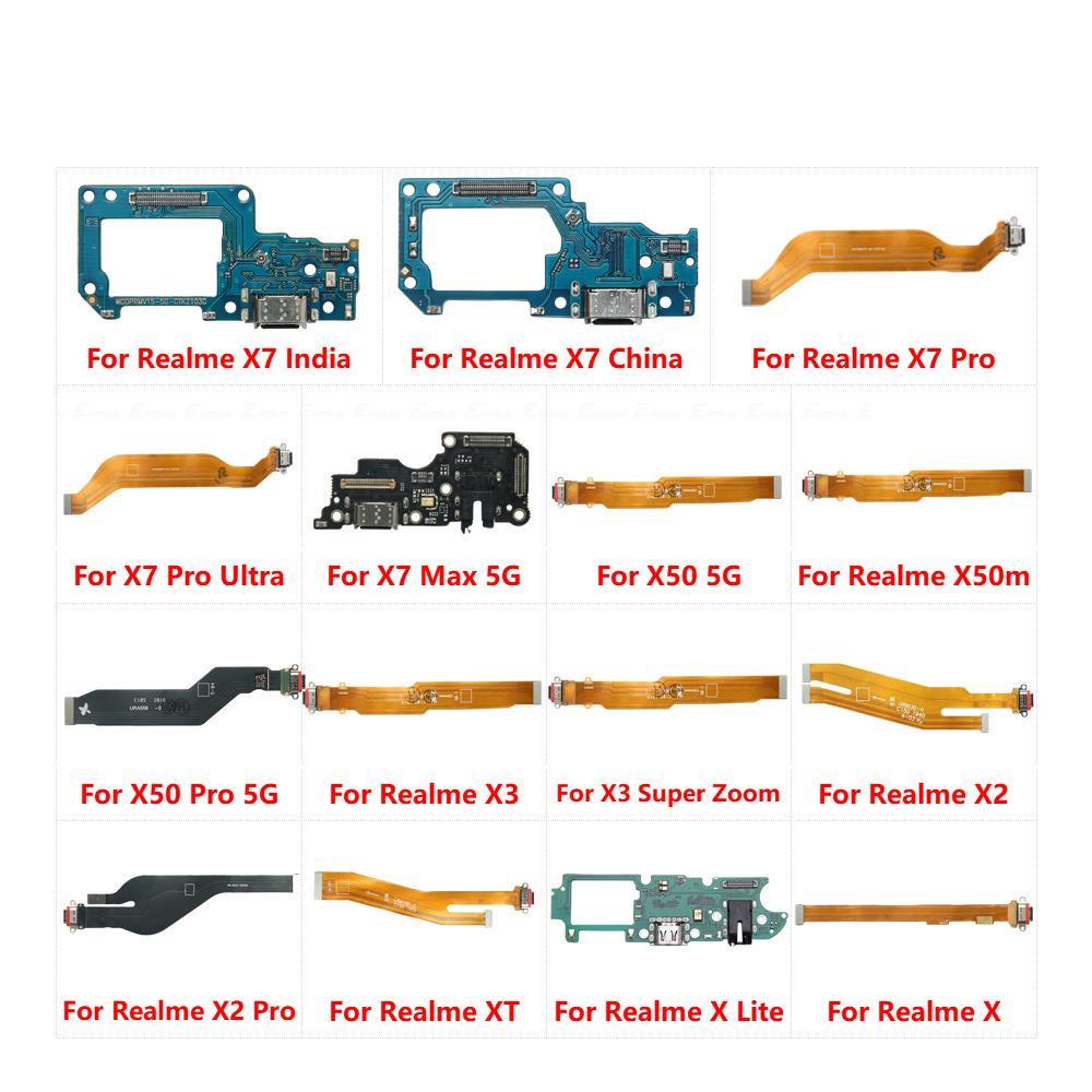 USB Charging Port Dock Plug Connector Charger Board Flex Cable Parts for OPPO Realme X7 X50 X50m X3 Super Zoom X2 XT X Lite Pro Max Ultra 5G