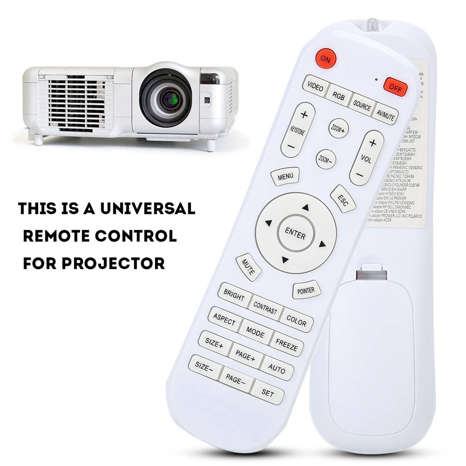 Universal Remote Control Controller Suitable for Projector Support 10m Distance. 